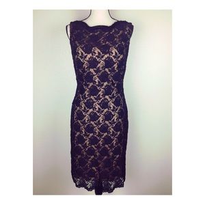 Black Lace Vintage Style Sleeveless Dress